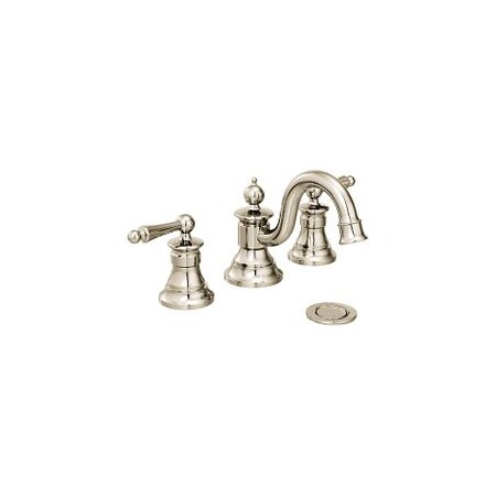 Moen Polished Nickel Two-Handle Bathroom Faucet TS418NL